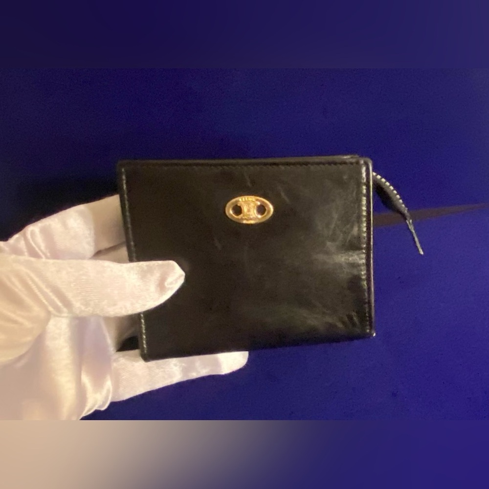 24 Hr SALE CELINE PARIS ~ Vintage ~ Small ~ Coin ~ Zip ~ Leather Pouch  ~Gorg~ 🖤